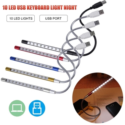 LED-USB-Licht Schwanenhals-Mikrobett-Leselicht 5 V 47 cm