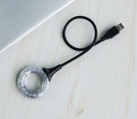 Wieder aufladbare USB Lampe Ring Cabinet Light Gooseneck Tube DC5V 5.6cm