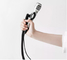 Biegbarer, flexibler Schwanenhals-Mikrofonständer aus Metall, Galvanik, 19 Zoll